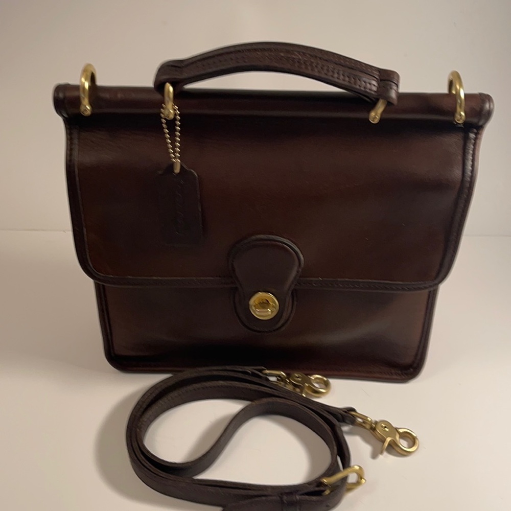 Vintage Coach Willis Bag Mahogany #M5B-9927